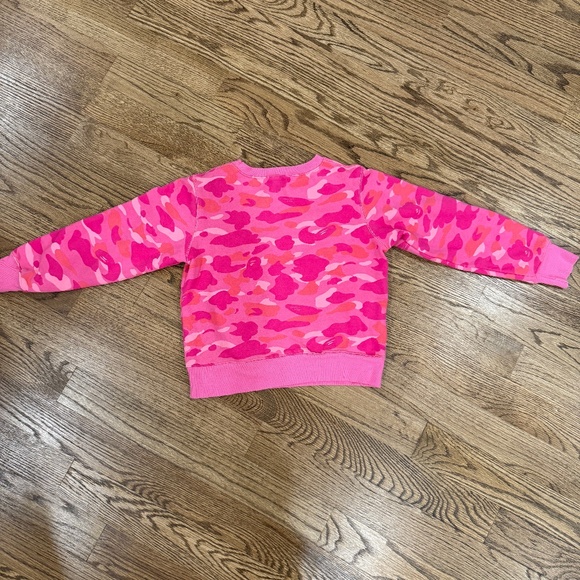 Bape A Bathing Ape Pink Crew Neck Pullover Pink Camo Sweatshirt Small - Picture 5 of 9